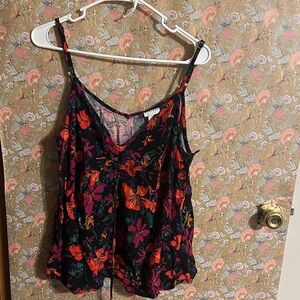 Ava & Viv Vibrant Floral Camisole 1X NWOT